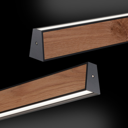 Lampa Wisząca Czarny/drewno PURE E-MOTION 003902-031467 Newgarden