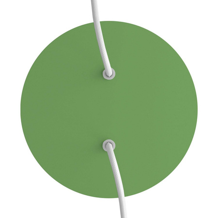 Duża okrągła podsufitka rozeta sufitowa Rose-One, średnica 200 mm, 2 otwory centralne i 4 otwory boczne Creative cables BKROR202F-KROVNR202F116