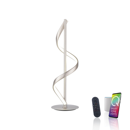 Lampa Stołowa Srebrny Q-SWING 003902-032192 Newgarden