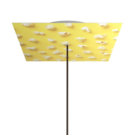 Kwadratowa podsufitka maskownica sufitowa XXL Rose-One, 400 mm, 1 otwór i 4 otwory boczne- PROMOCJA Creative cables BKROQ401F-PROMO-KROQ401F203