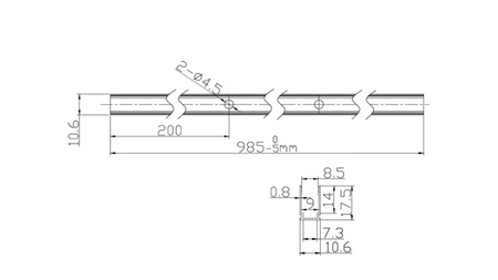 Profil aluminiowy do taśm LED Plug & Shine NEON 1 metr srebrny / aluminum PAULMANN PL94216