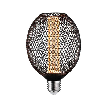 Źródło światła LED METALLIC GLOW GLOB czarny Spiral E27 4,2W 200lm 1800K 230V