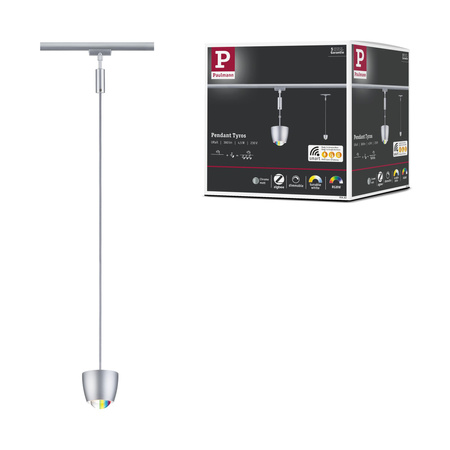 URail ZB Pendel Tyros RGBW 4,5W Chr m PAULMANN PL95682