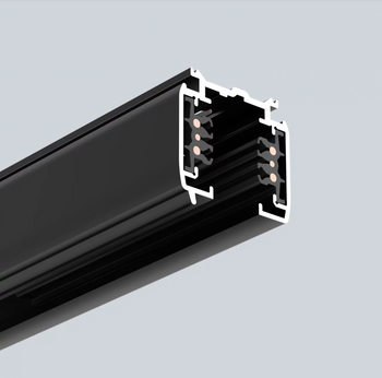 1M 3-circuits DALI track (1000mm)-BLACK-POWERGEAR