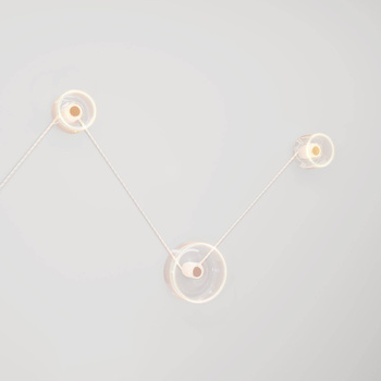 Lampa ścienna Spostaluce z 3 żarówkami Ghost Creative cables K3PL27L2FL83-L-K3PL27L2FL83RASERM43-L