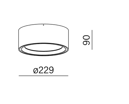 MIDI RING rim LED M930 natynkowy czarny 47020-M930-D9-00-12 AQForm
