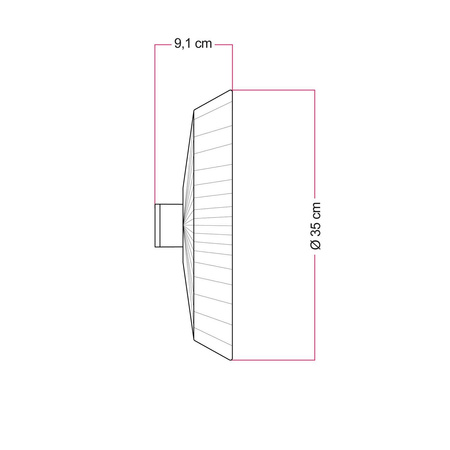 Lampa ścienno-sufitowa z abażurem z rafii Moorea Creative cables BIP44-E27-2-PAN02NAT-IP44-E27-2-B-PAN02NAT