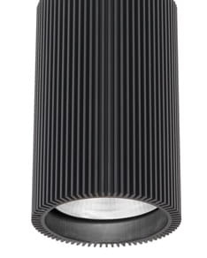 Ryflowana NISKA Tuba Spot GU10 – 72 mm BLACK ULDL322 Unilight