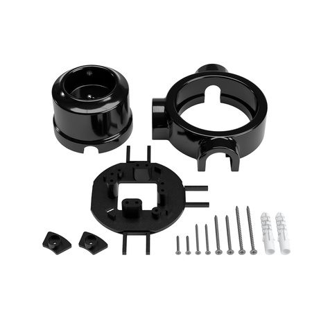 Zestaw uchwytów ściennych w stylu francuskim i podstawa do Creative-Tubes z porcelany Creative cables BKPFRAF-KPFRA3FNER