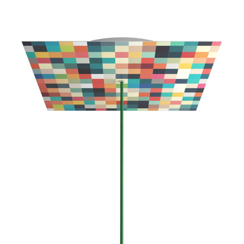 Kwadratowa podsufitka maskownica sufitowa XXL Rose-One, 400 mm, 1 otwór i 4 otwory boczne- PROMOCJA Creative cables BKROQ401F-PROMO-KROQ401F201