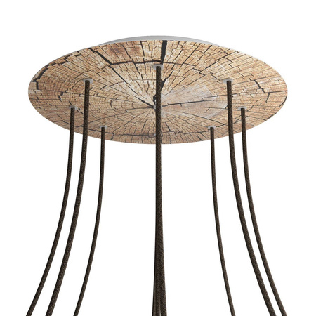 Duża okrągła podsufitka maskownica sufitowa XXL Rose-One, średnica 400 mm, 9 otworów i 4 otwory boczne - PROMOCJA Creative cables BKROR409EF-PROMO-KROR409EF304