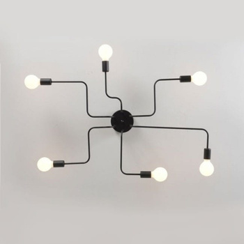 Lampa sufitowa żyrandol plafon pająk 6 ramion xloft ULFN318 Unilight