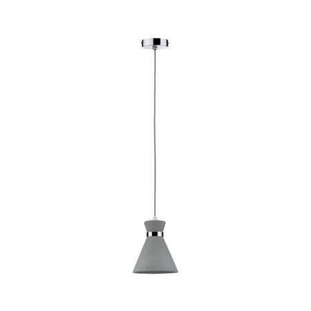 Lampa wisząca VERVE E27 max.20W IP44 230V szary / chrom / beton / metal