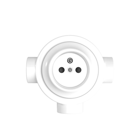 Zestaw uchwytów ściennych w stylu francuskim i podstawa do Creative-Tubes z porcelany Creative cables BKPFRAF-KPFRA3FBIA