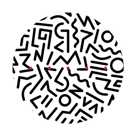 Duża okrągła podsufitka maskownica sufitowa XXL Rose-One, średnica 400 mm, 5 otworów w linii i 4 otwory boczne - PROMOCJA Creative cables BKROR405LF-PROMO-KROR405LF202