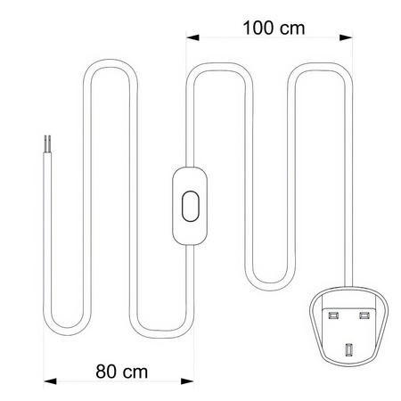 Duża kwadratowa podsufitka maskownica Rose-One, 200 mm, 2 otwory i 4 otwory boczne Creative cables BKROQ202F-KROQ202F114