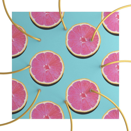 Kwadratowa podsufitka maskownica sufitowa XXL Rose-One, 400 mm, 8 otworów i 4 otwory boczne- PROMOCJA Creative cables BKROQ408F-PROMO-KROQ408F204