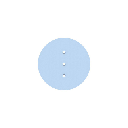 Duża okrągła podsufitka rozeta sufitowa Rose-One, średnica 200 mm, 2 otwory i 4 otwory boczne Creative cables BKROR203LF-KROR203LF114