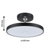 Oprawa sufitowa HILDOR LED DIM 26.5W 400mm 2100lm 2700K 230V czarny matowy/ metal