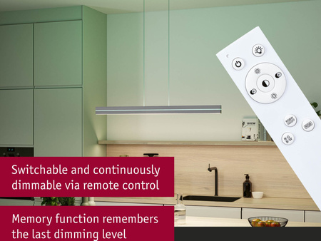 Raiko Pendel dim LED 25W TunW RGBW Al/Me PAULMANN PL78475