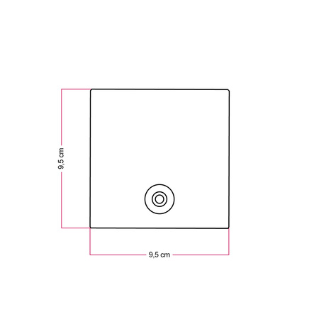 Podstawa ładowalnej lampy ręcznej Cabless03 Creative cables BCABLESS03-CABLESS03-NATNAT