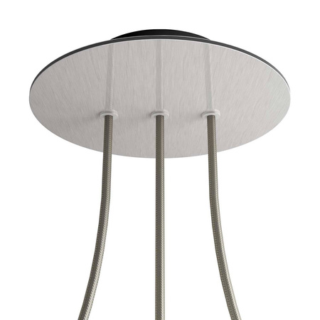 Duża okrągła podsufitka rozeta sufitowa Rose-One, średnica 200 mm, 2 otwory i 4 otwory boczne Creative cables BKROR203LF-KROVNR203LF109