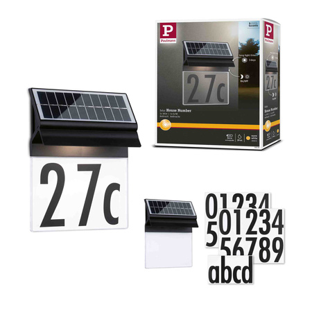 Oprawa elewacyjna NEDA LED solar czujnik ruchu zmierzchu 14lm 3000k IP4414lm czarna
