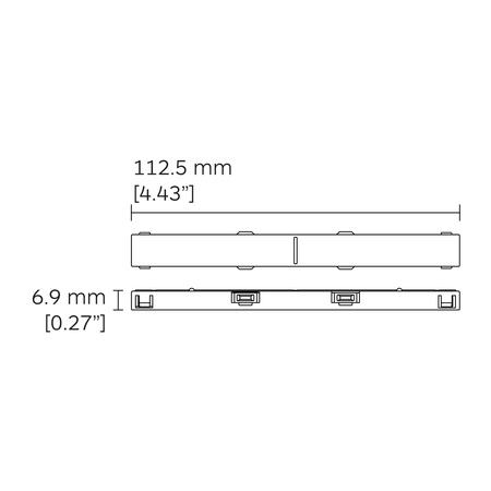Łącznik prosty do szyn MICRO11 CORE11 (48V, DALI kompatybilny)