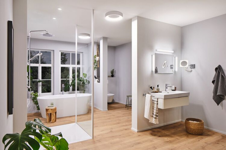 Lusterko kosmetyczne JORA LED 3.3W 2700/4000/6500K +wyłącznik IP44 230V chrom / biały