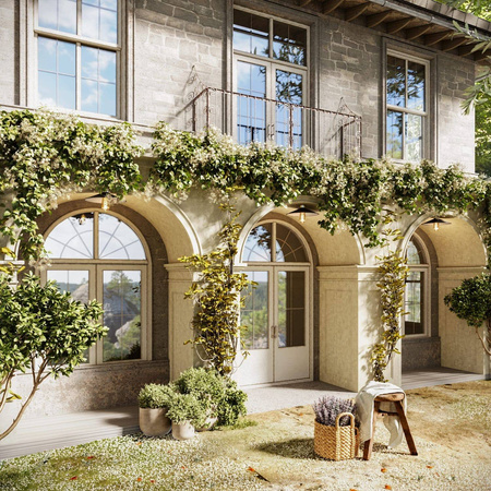 Lampa sufitowa z metalowym kloszem Swing - waterproof IP44 Creative cables BIP44-E27-2-PAM13-IP44-E27-2-B-PAM13VNL-LC04