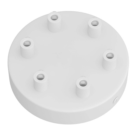 Okrągła podsufitka maskownica metalowa 6 otworów Creative cables BKRM126F-KRM126FVBOTERM