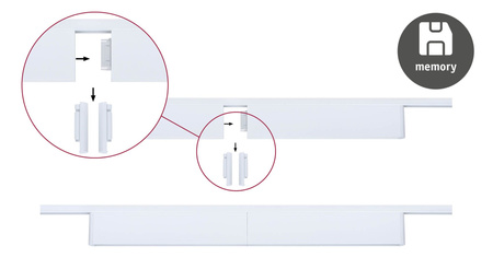 Oprawa na szynoprzewód URail CERIS LED 3-STEP DIM 9,5W 850lm IP20 4000K 230V biały RAL 9003 / aluminium PAULMANN PL95708