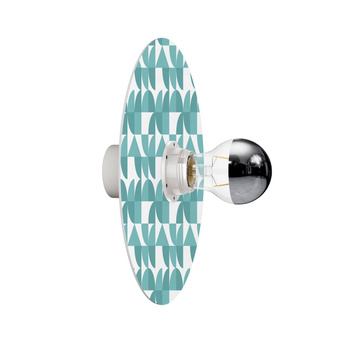 Lampa ścienna lub sufitowa z kloszem z wzorami geometrycznymi 'Kaleidoscope' - Waterproof IP44 Creative cables BIP44-E27-2-GE-IP44-E27-2-B-GE03-L