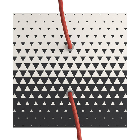 Duża okrągła podsufitka rozeta sufitowa Rose-One, średnica 200mm, 2 otwory i 4 otwory boczne  - PROMOCJA Creative cables BKROQ202F-PROMO-KROQ202F205