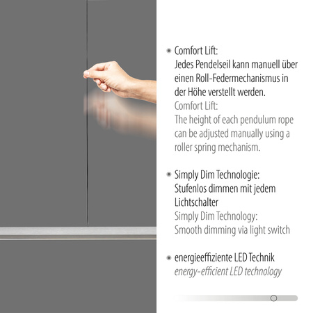 Lampa Wisząca Aluminium/antracyt HOOP 003902-032163 Newgarden