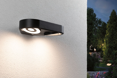 Oprawa elewacyjna SILMA LED 10W 2 450lm 3000K czujnik ruchu i zmierzchu IP44 230V antracyt / aluminium