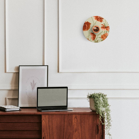 Lampa ścienna lub sufitowa z kloszem z wzorami kwiatowymi 'Blossom Haven' - Waterproof IP44 Creative cables BIP44-E27-2-BO-IP44-E27-2-N-BO02-L