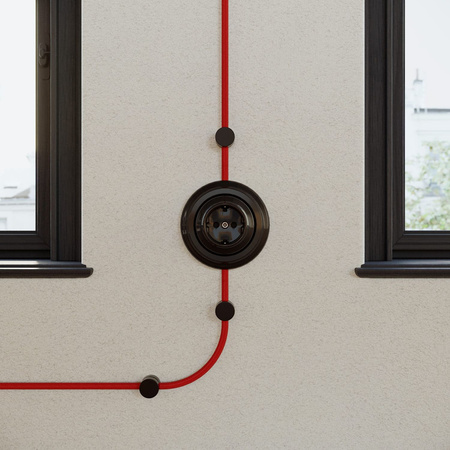 Porcelanowa podstawa na gniazdko elektryczne i włącznik/ściemniacz Creative cables BPBASE-PBASEINOUTNER