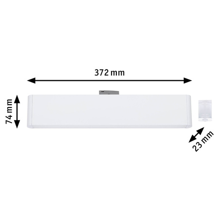 Oprawa na szynoprzewód URail CERIS LED 3-STEP DIM 9,5W 800lm IP20 3000K 230V biały RAL 9003 / aluminium PAULMANN PL95707