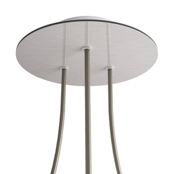 Duża okrągła podsufitka rozeta sufitowa Rose-One, średnica 200 mm, 2 otwory i 4 otwory boczne Creative cables BKROR203TF-KROR203TF109