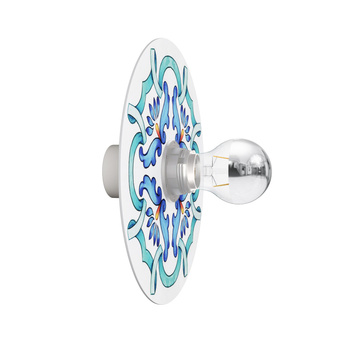 Lampa ścienna lub sufitowa z kloszem 'Maioliche'  (IP44) Creative cables BIP44-E27-2-MA-IP44-E27-2-B-MA01-L