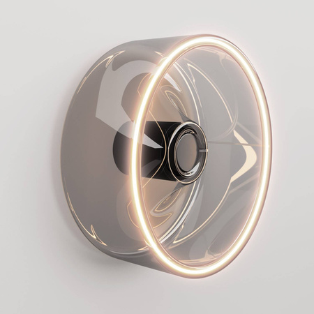 Kinkiet ze szklistą żarówką Ghost Creative cables BIP44-E27-1-L3-IP44-E27-1-N-L3