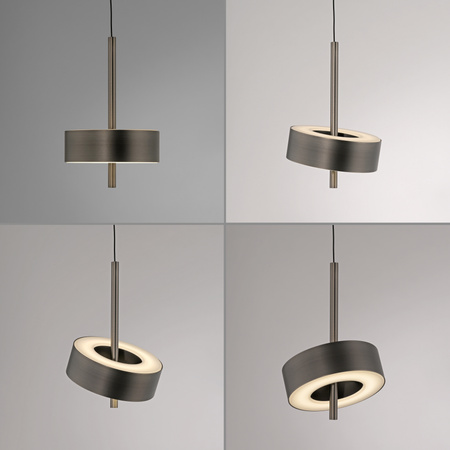 Lampa Wisząca Ciemny metalowy brąz Q-ROTATE 003902-030581 Newgarden