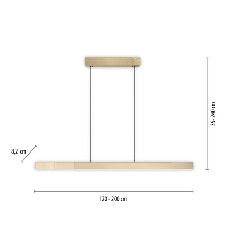 Lampa Wisząca Mosiądz matowy PURE-MOTO-RISE 003902-026995 Newgarden