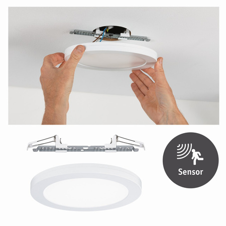 Panel 2w1 Cover-it Sensor 18W 4000K 225mm 230V Biały-mat/Tworzywo sztuczne