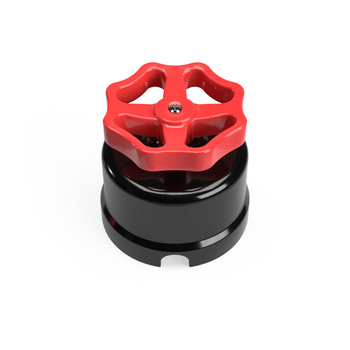 włącznik/włącznik z czarnej porcelany z pokrętłem Creative cables BPBOXSW080NER-PBOXSW080NERROS