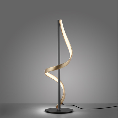 Lampa Stołowa Antracyt/złoty Q-SWING 003902-032191 Newgarden