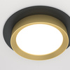 Downlight Black with gold Hoop Maytoni DL086-GX53-RD-BG