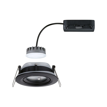 Oprawa do wbudowania NOVA LED PLUS DIM wychylna 6W 470lm 93mm 2700K IP65 230V  czarny matowy PAULMANN PL92459