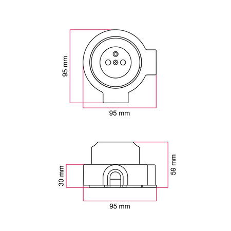 Zestaw uchwytów ściennych w stylu francuskim i podstawa do Creative-Tubes z porcelany Creative cables BKPFRAF-KPFRA2FNER